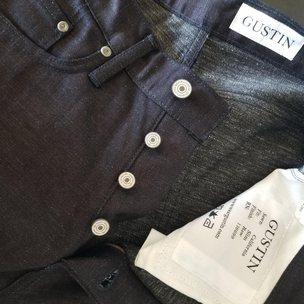 NWOT Men's Gustin Jeans 32x32 Black (very light wash)